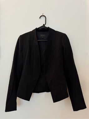 Theory Women's Black Open-Front Blazer Jacket